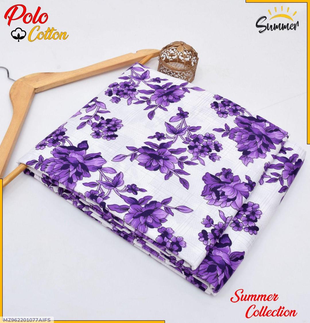 2 Pcs Women's  Unstitched Printed Suit