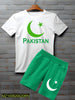 2 pcs unisex cotton printed shirt and shirt set