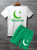 2 pcs unisex cotton printed shirt and shirt set